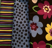 Load image into Gallery viewer, 3 yd blossom with stripe and blue